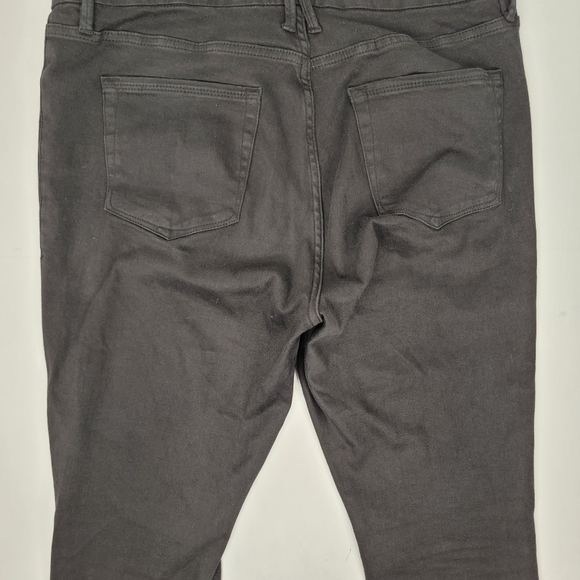 Good American Sz Plus 15 Black Jeans High Rise Slim Straight - Picture 5 of 7